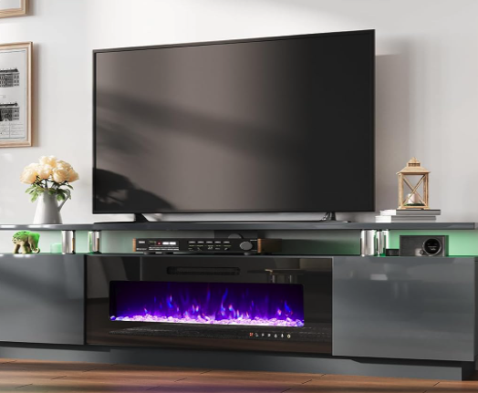 #6 – Best Multi-Function – AMERLIFE Fireplace TV Stand