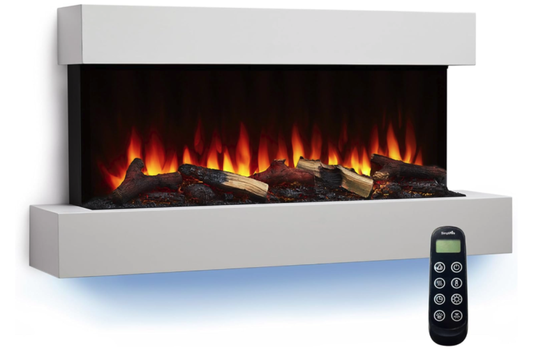 #8 – Best Traditional Style – SimpliFire Electric Fireplace Insert With Mantel